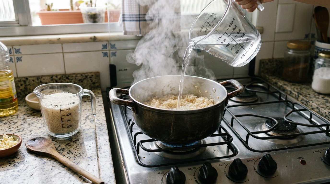 O segredo para arroz soltinho que não empapa, sem lavar o grão antes
