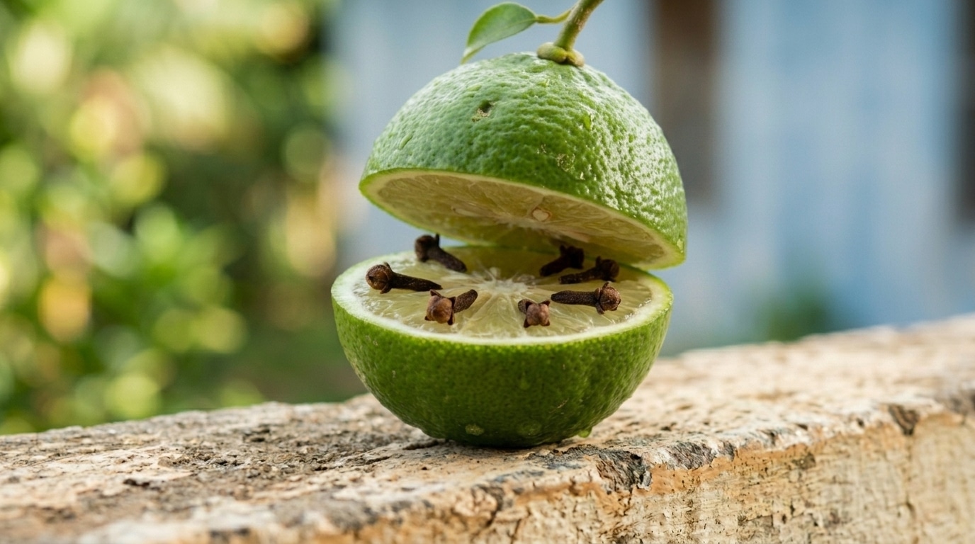 Espete cravo da índia num limão e veja a mosquinha de fruta sumir da sua cozinha