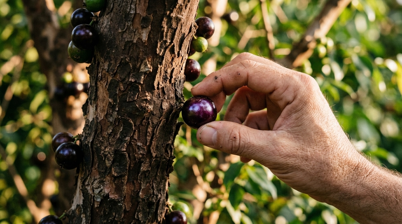 Plante uma jabuticabeira no quintal pequeno e colha fruta direto no tronco sem rachar o piso