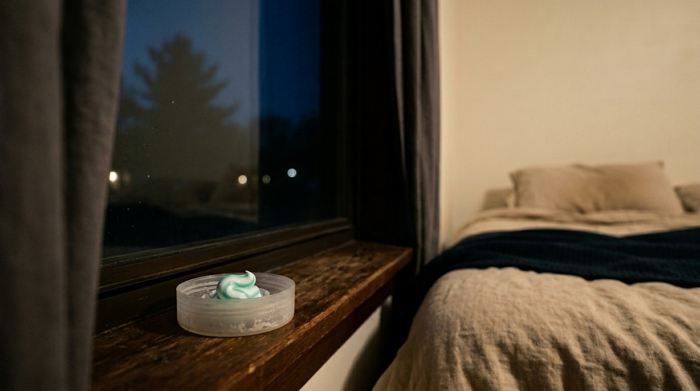 A pasta de dente na tampa pode afastar mosquitos no quarto