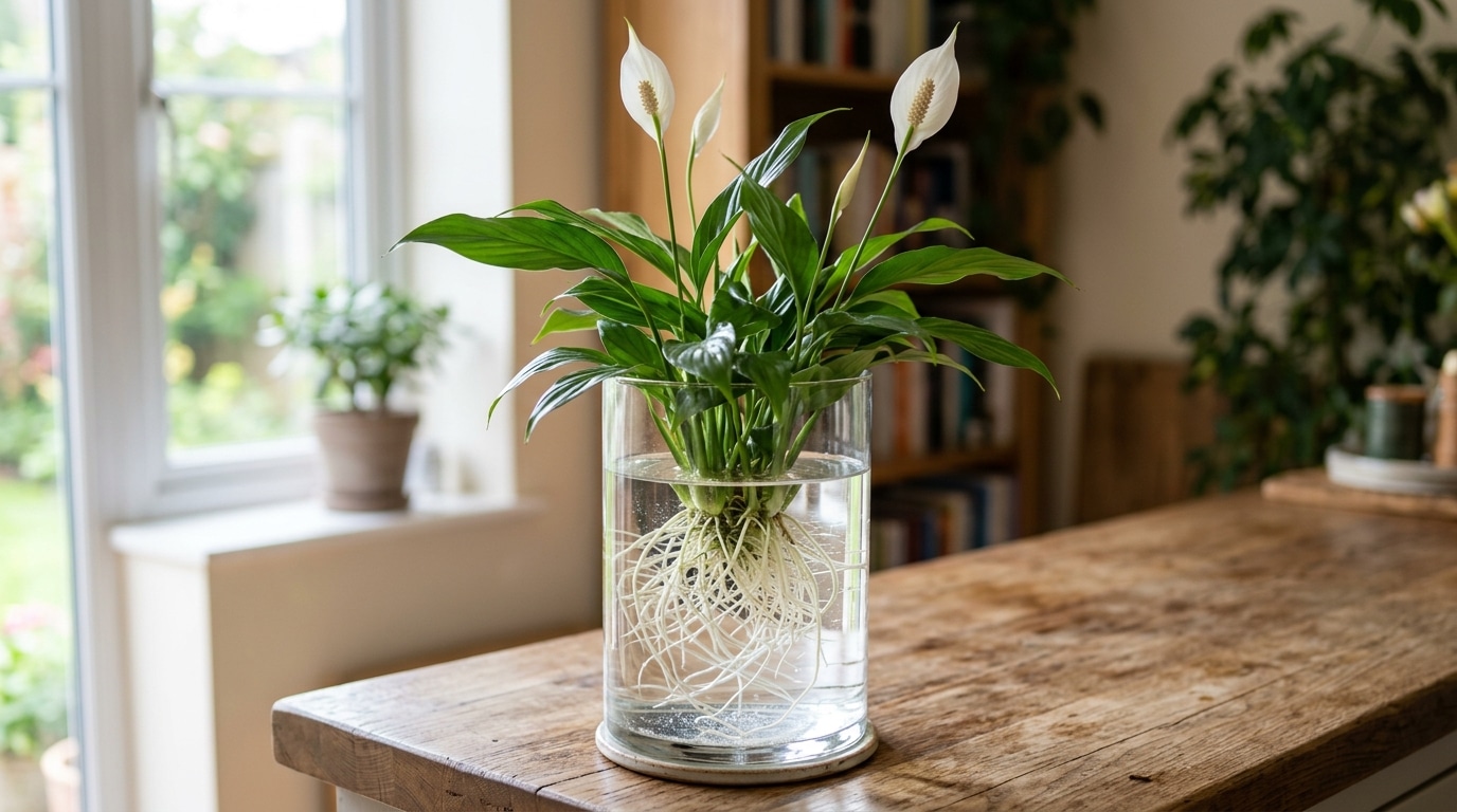 A planta pendente que cresce na água parada e não precisa de vaso com terra