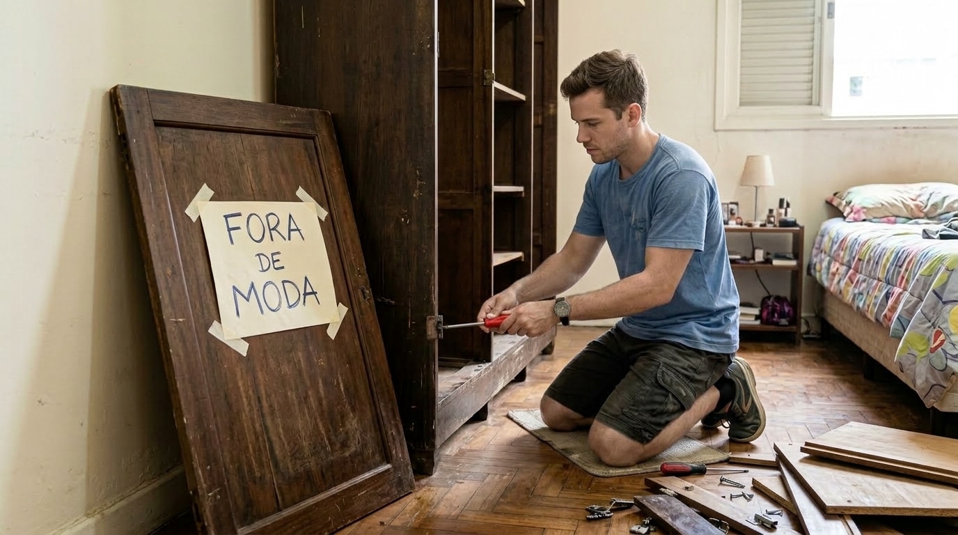 Fim do reinado do guarda-roupa: a solução custa menos e faz o quarto pequeno render mais espaço