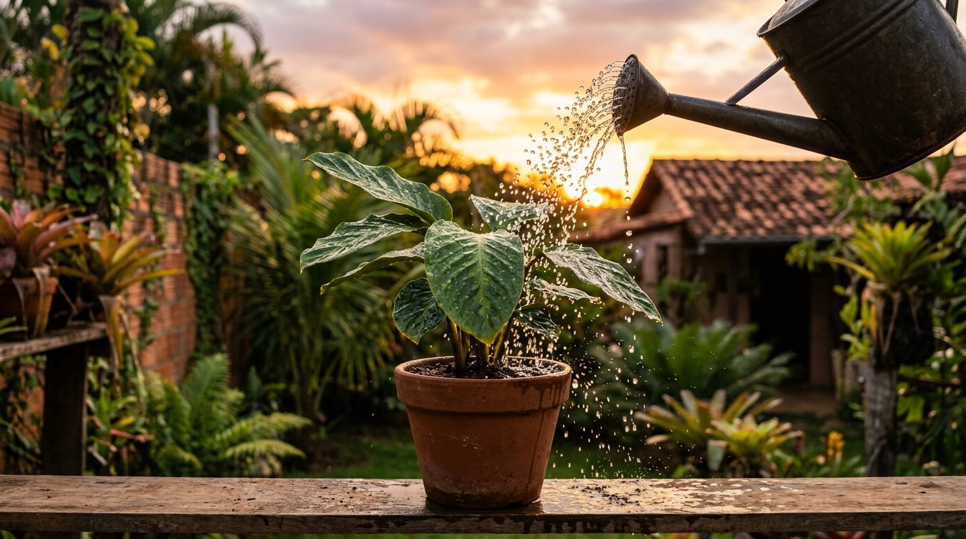 O melhor horário para regar as plantas em casa, segundo a ciência