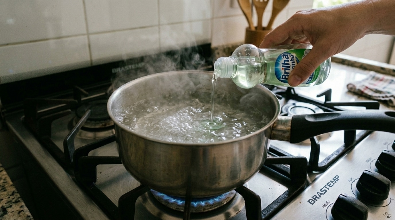 Para de lavar com vinagre, limão ou bicarbonato: o jeito certo de recuperar o brilho de panelas e frigideiras com água quente e detergente