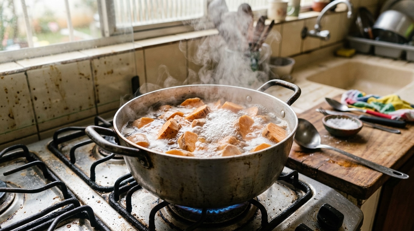 Pare de ferver a batata-doce: o jeito de preparar que mantém os nutrientes e realça a doçura