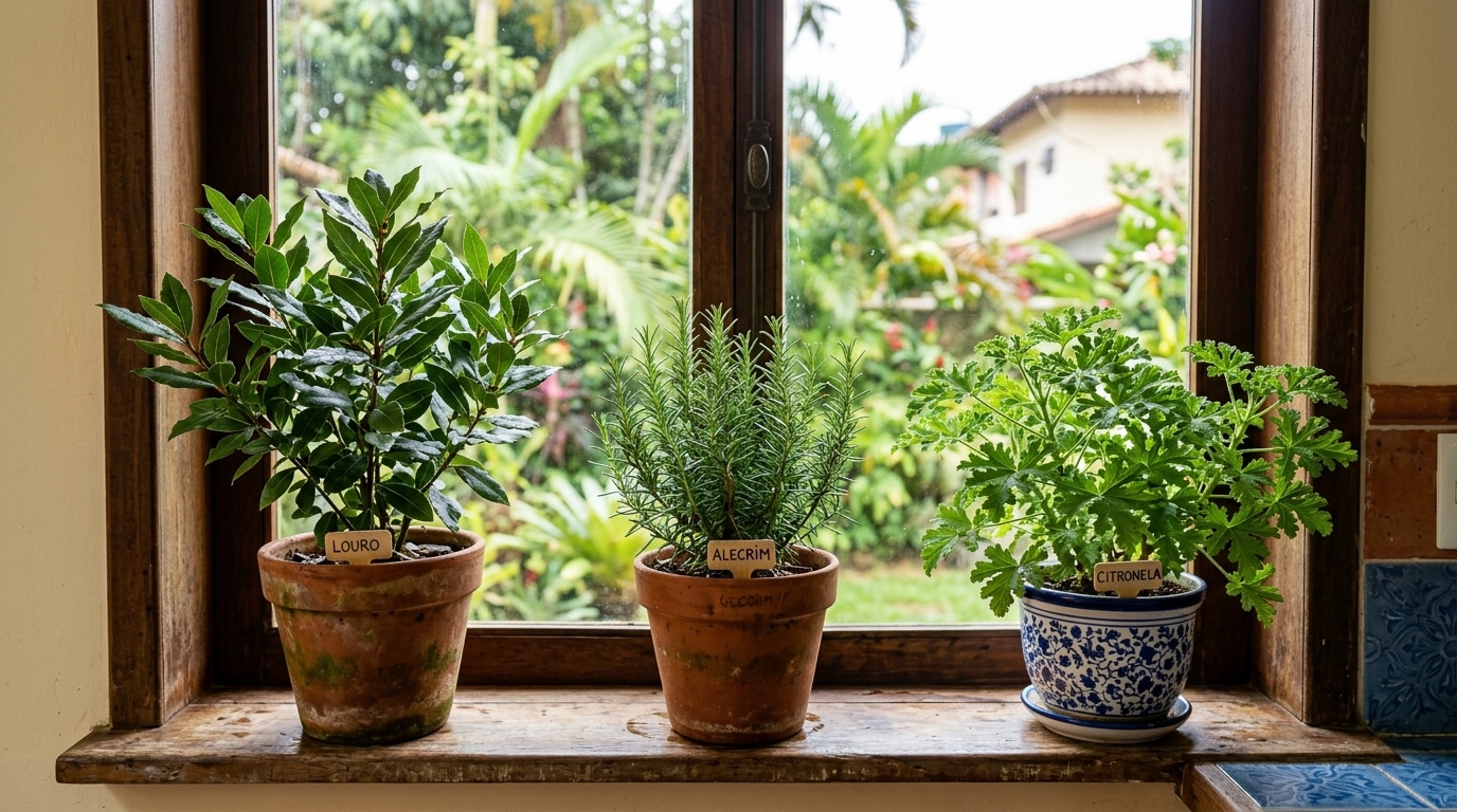 Nem inseticida, nem naftalina: o alecrim, o louro e a citronela fazem bem o trabalho e ainda perfumam a casa