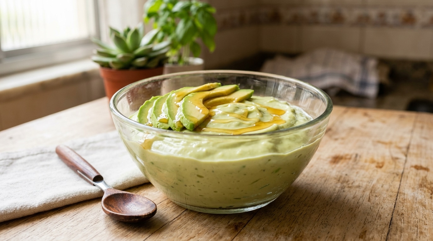 Aprenda a fazer uma receita fácil e cremosa de iogurte de abacate