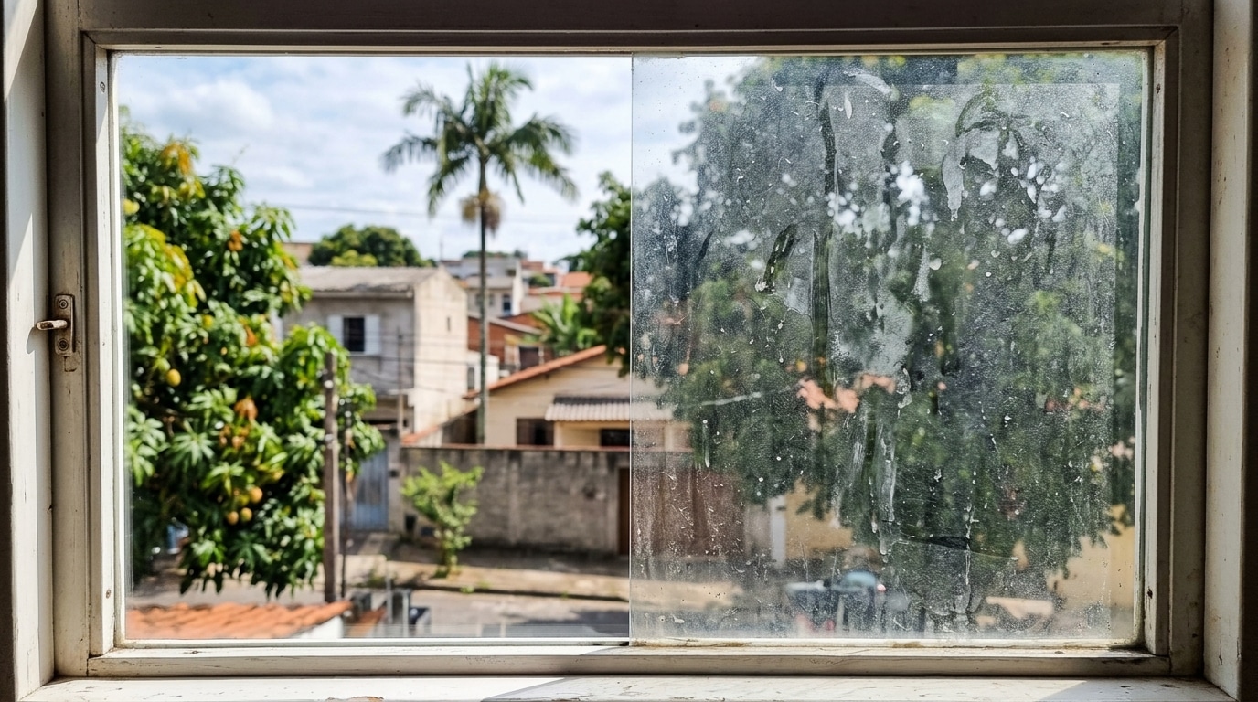 Como limpar o trilho da janela sem gastar pano