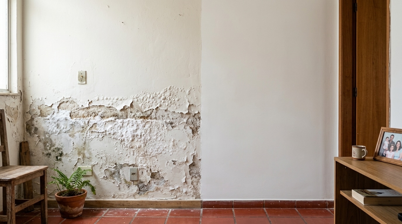 Como eliminar o salitre que destrói a parede e evitar que ele volte