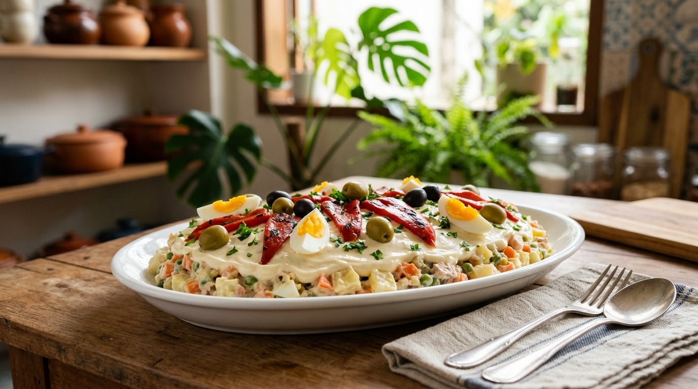 A salada de batata espanhola que vira tradição na sua casa: simples, cremosa e fácil de fazer
