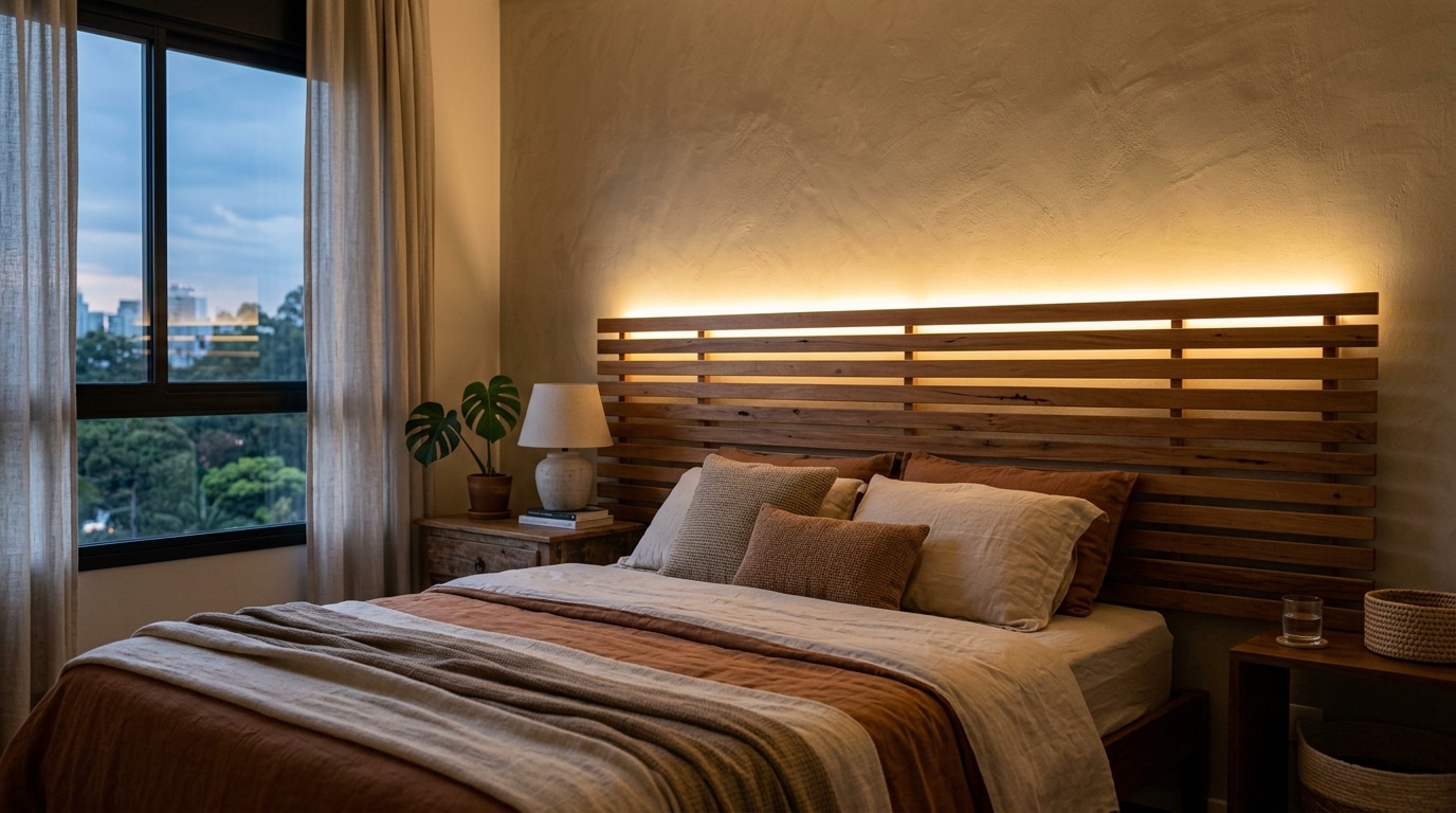 10 ideias de cabeceira de cama sem comprar cabeceira: soluções criativas que custam quase nada