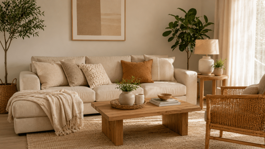 Cores neutras que deixam a casa mais elegante e aconchegante