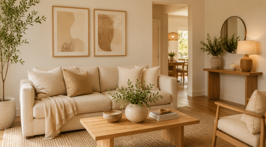 Como montar uma decoração elegante usando tons neutros