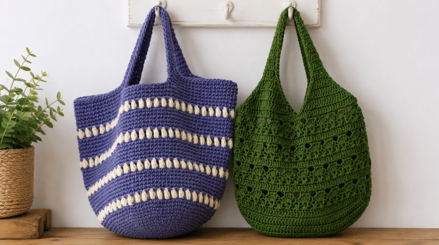 Bolsas de crochê: o acessório artesanal que une estilo, praticidade e personalidade