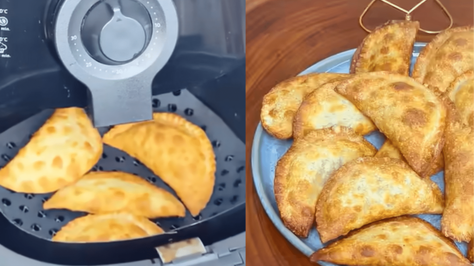 Petisco fácil: Pastel com massa pronta na air fryer para servir nos jogos da Copa