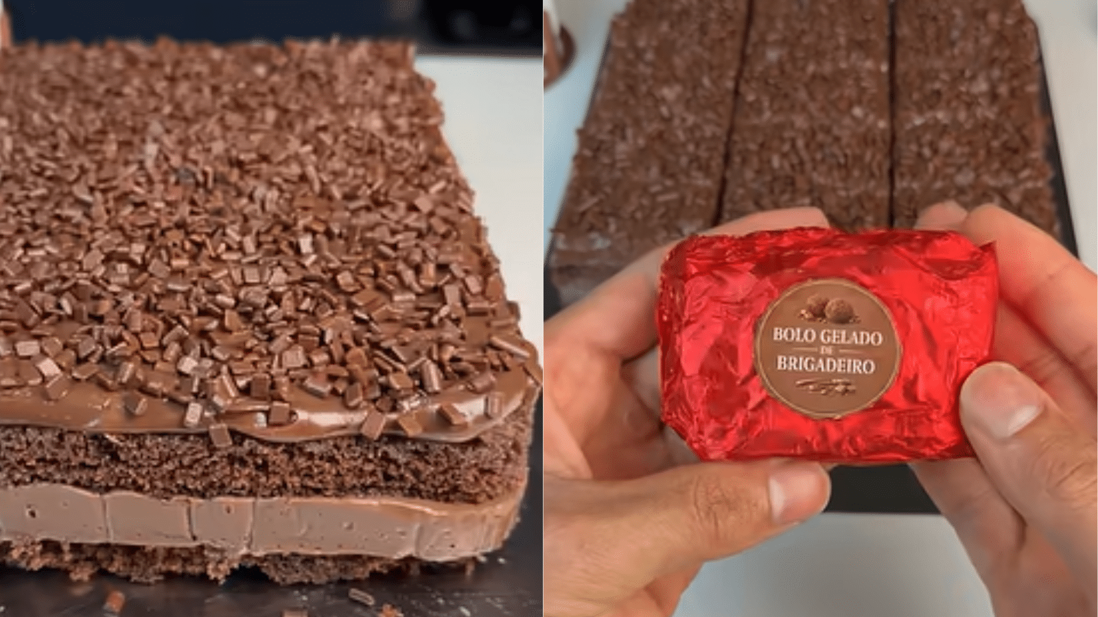 Bolo gelado de brigadeiro: receita cremosa, úmida e perfeita para vender em fatias