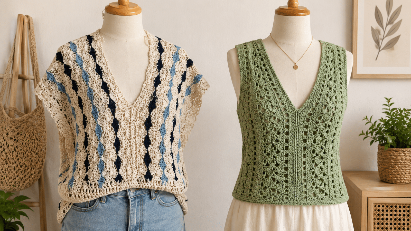Blusas de crochê voltam com força e deixam o visual mais artesanal, leve e estiloso
