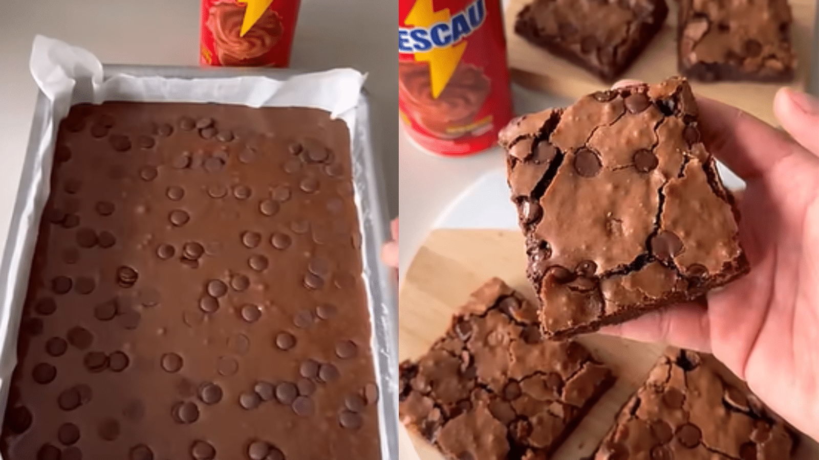 Brownie fácil com 5 ingredientes e sem manteiga: receita simples, rápida e com casquinha deliciosa