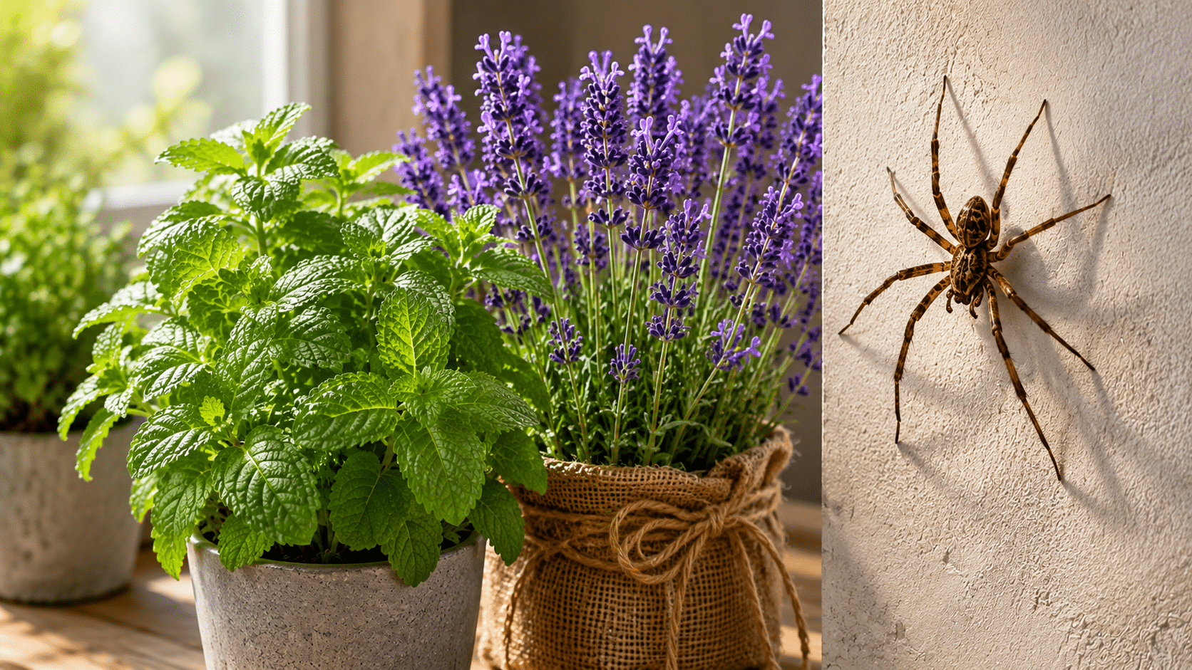 2 plantas que mantêm as aranhas bem longe de casa
