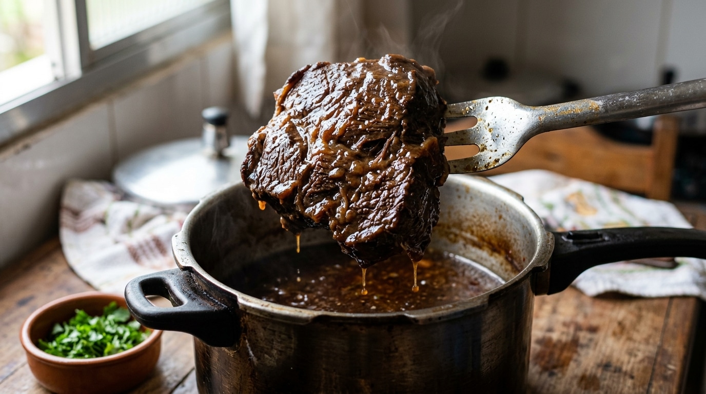 Essa é a carne ideal para ir na panela de pressão e sair suculenta, macia e cheia de sabor