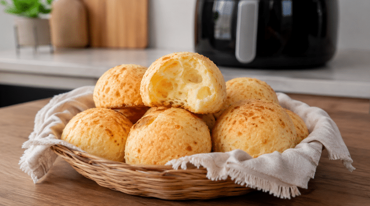 Pão de queijo na Air Fryer pronto em poucos minutos