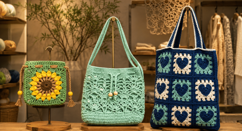 Bolsinha, bolsa e bolsona: veja os melhores gráficos e dicas de estrutura para a sua peça de crochê