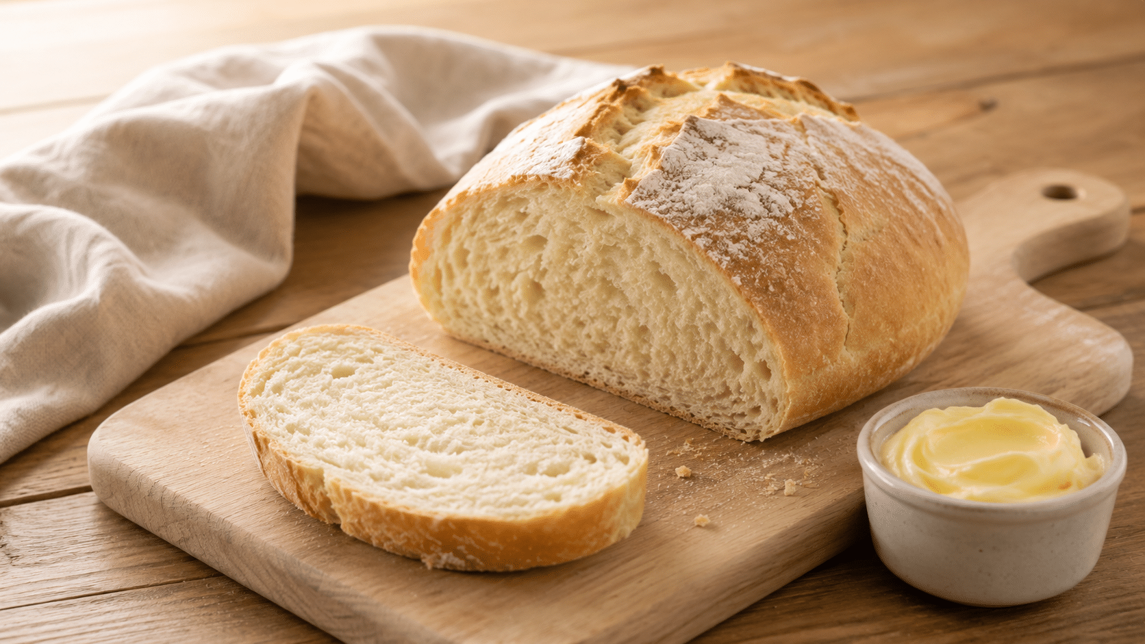 Aprenda a fazer pão caseiro de 3 ingredientes que não precisa sovar para o café da tarde