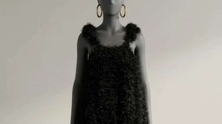 O Vestido de crochê Balonê transforma volume em moda
