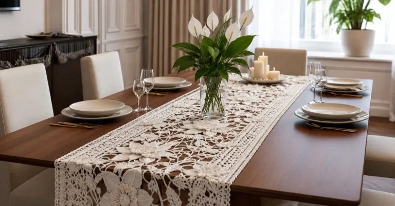 Vem ver 25 modelos de Caminhos de Mesa em Crochê para elevar o nível da sua decoração!