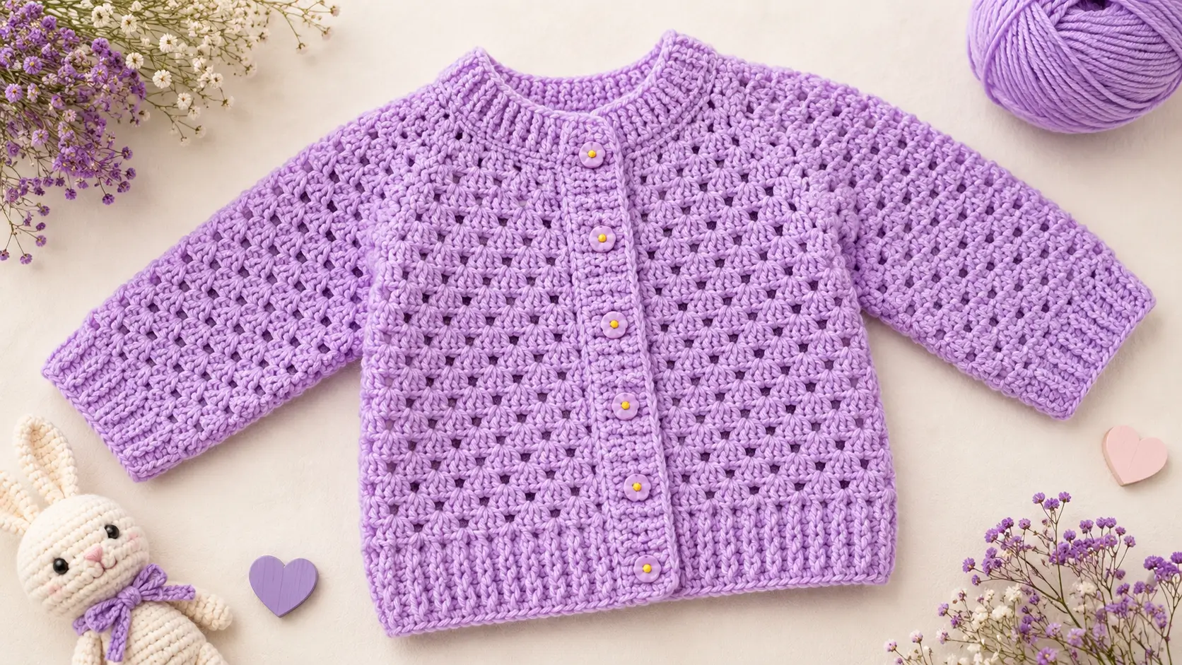 Cardigan de Crochê Infantil Passo a Passo com Videoaula e dicas