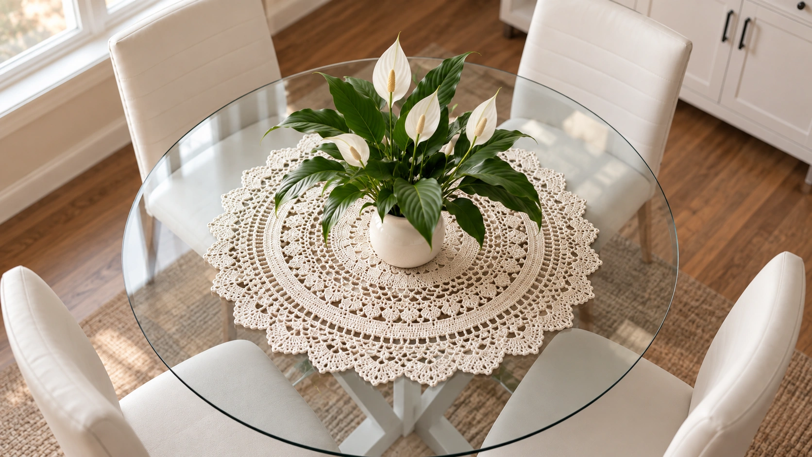 Crochê na mesa posta: Ideias de modelos de centro de mesa com gráficos que transformam a decoração e deixam qualquer composição mais acolhedora